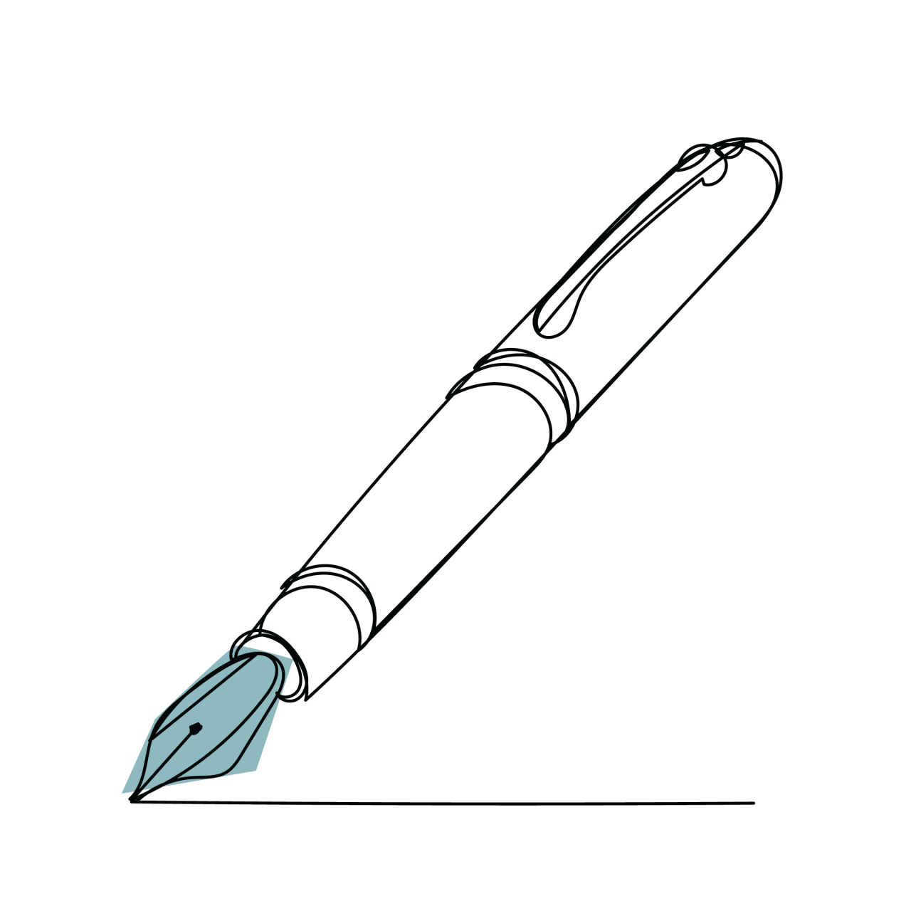 Pen blauw