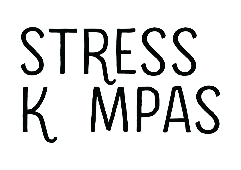 StressKompas logo basis voor op blauw